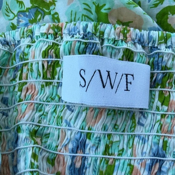 SWF Halter Midi Maxi Floral Halterneck Dress Renewed Small - Picture 8 of 9